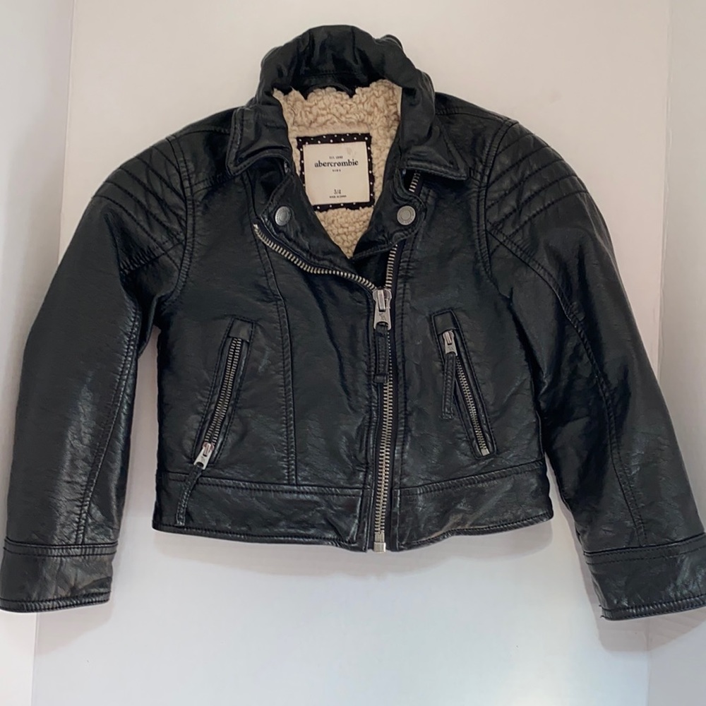 Girl leather jacket